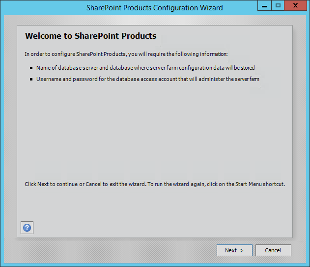 Установка Microsoft SharePoint Foundation, шаг 5