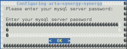 Ввод пароля MySQL