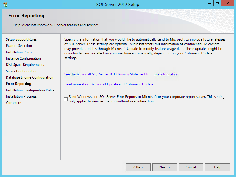 Установка SQL Server