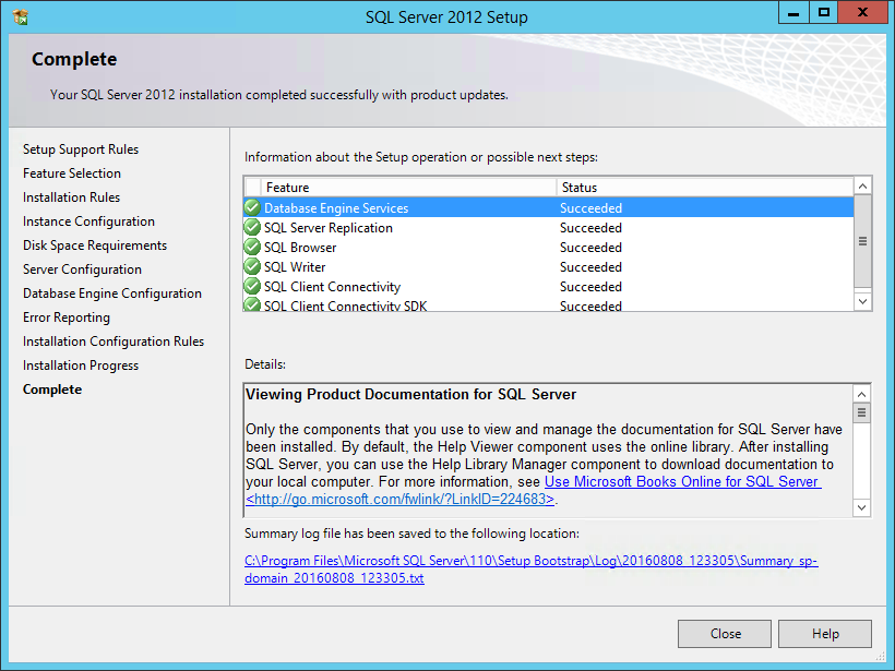 Установка SQL Server