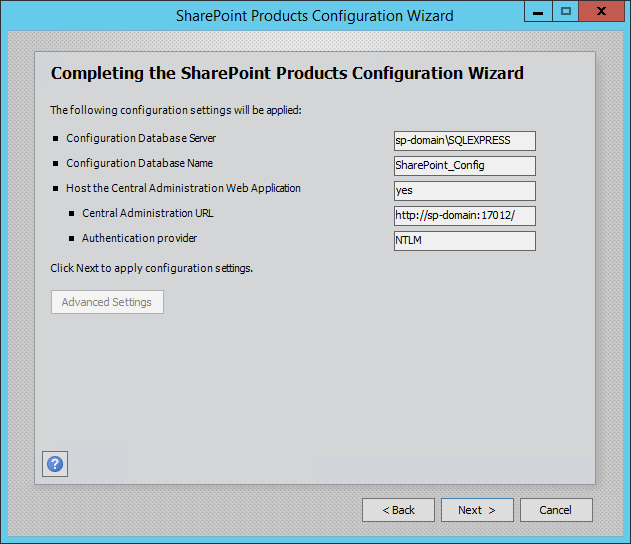 Установка Microsoft SharePoint Foundation