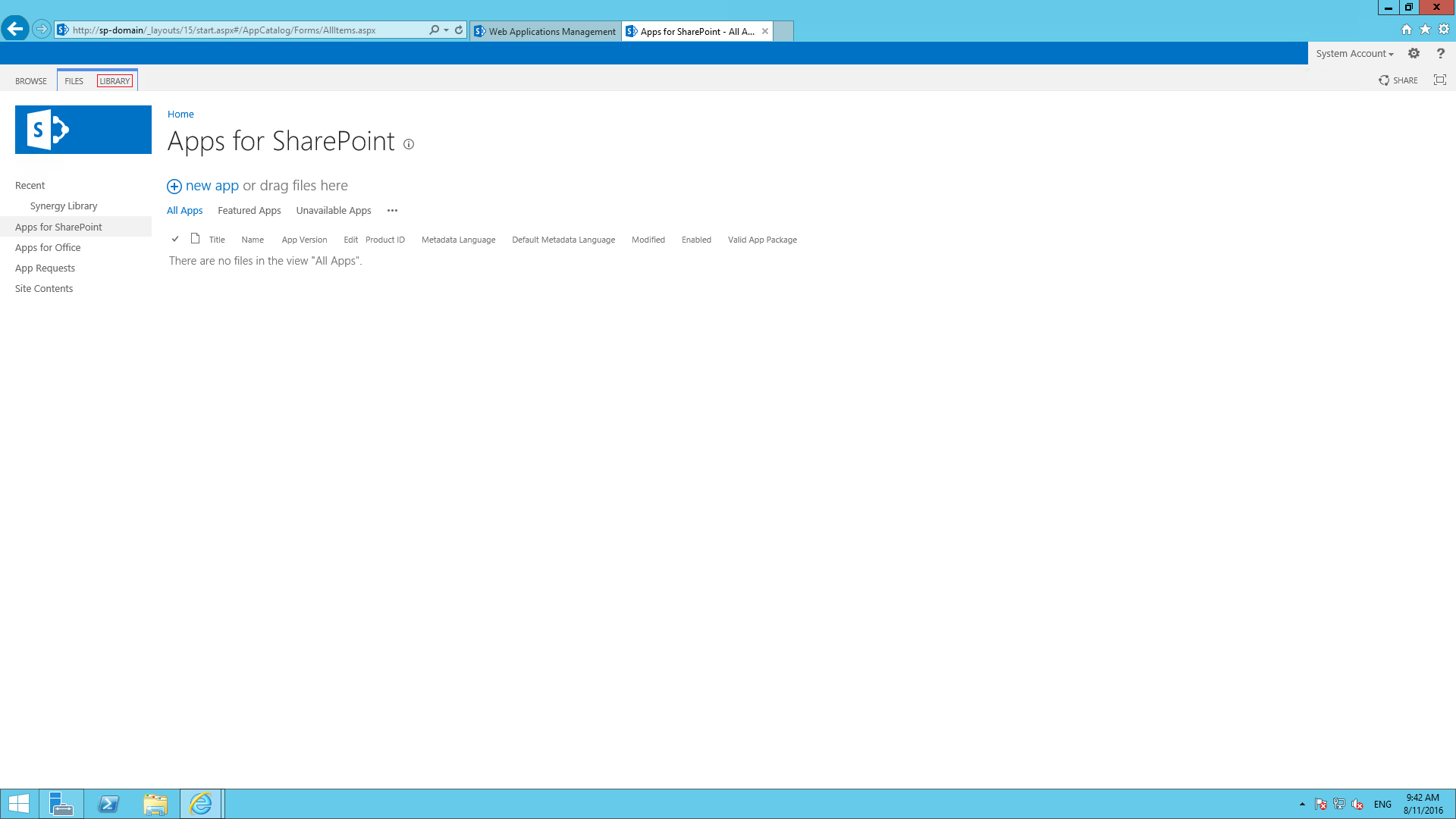 Настройка Microsoft SharePoint Foundation