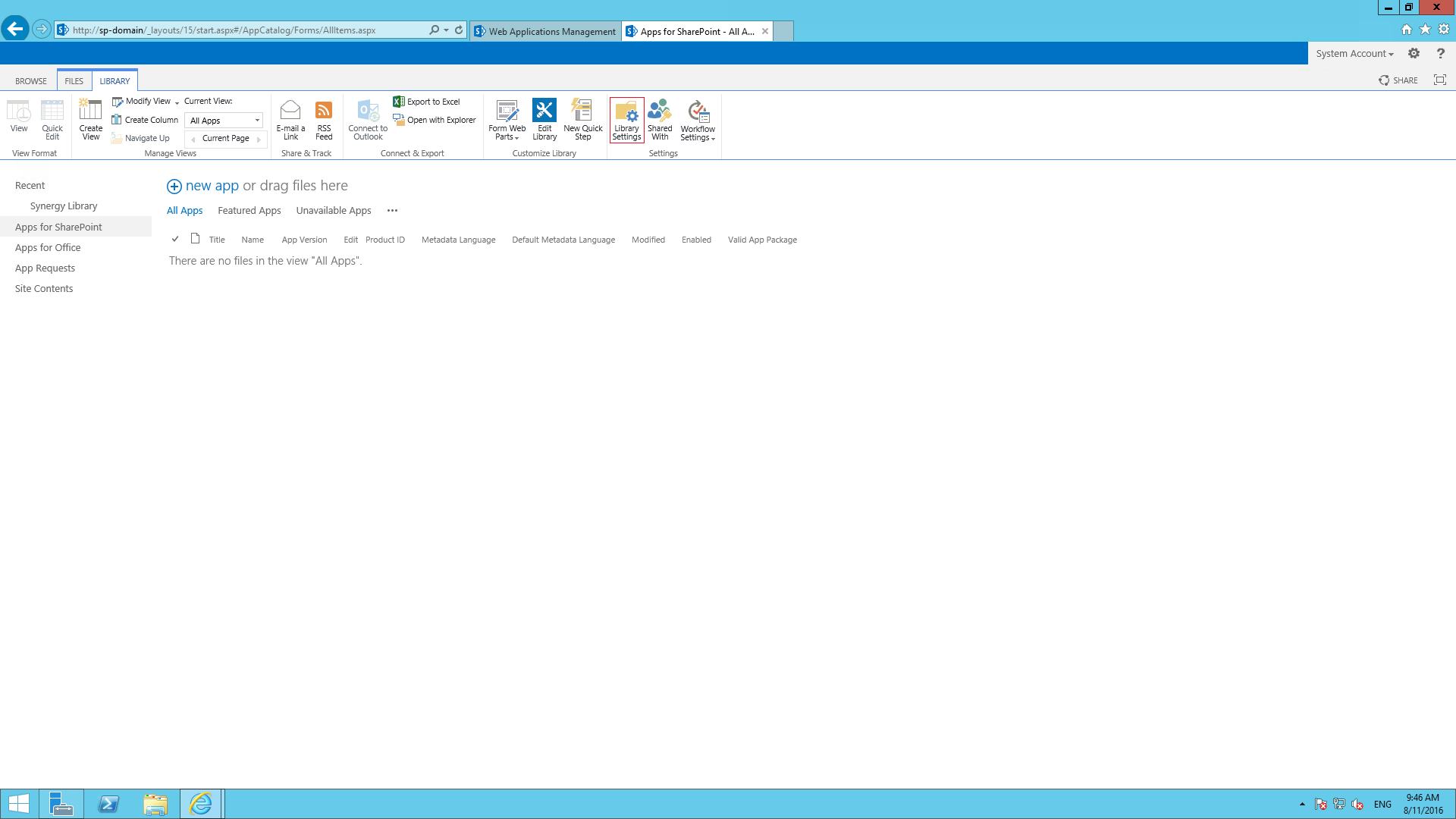 Настройка Microsoft SharePoint Foundation
